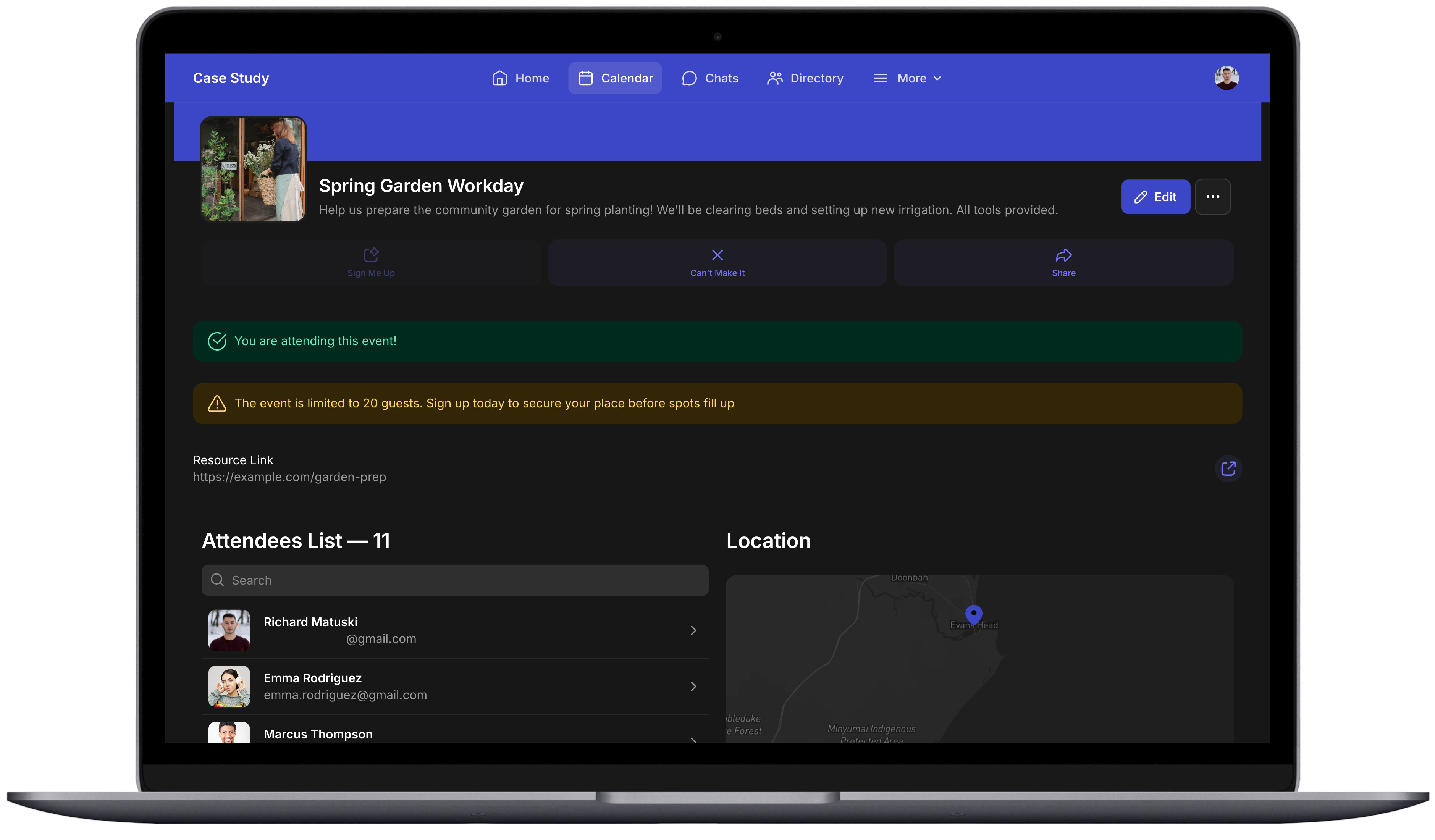 Event Discovery & Signups